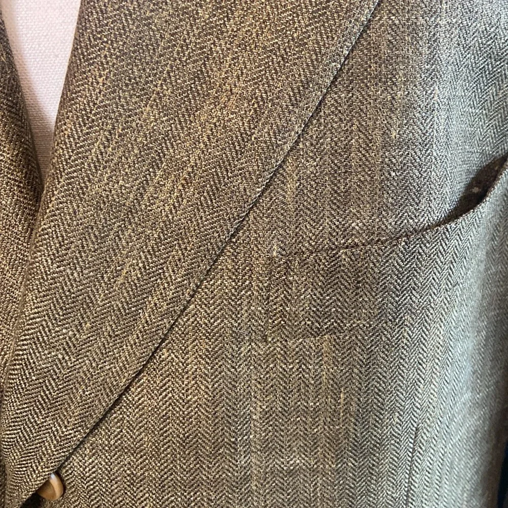 SAMUELSOHN Size 43R Sport Coat Wool Linen Poliamide Blend